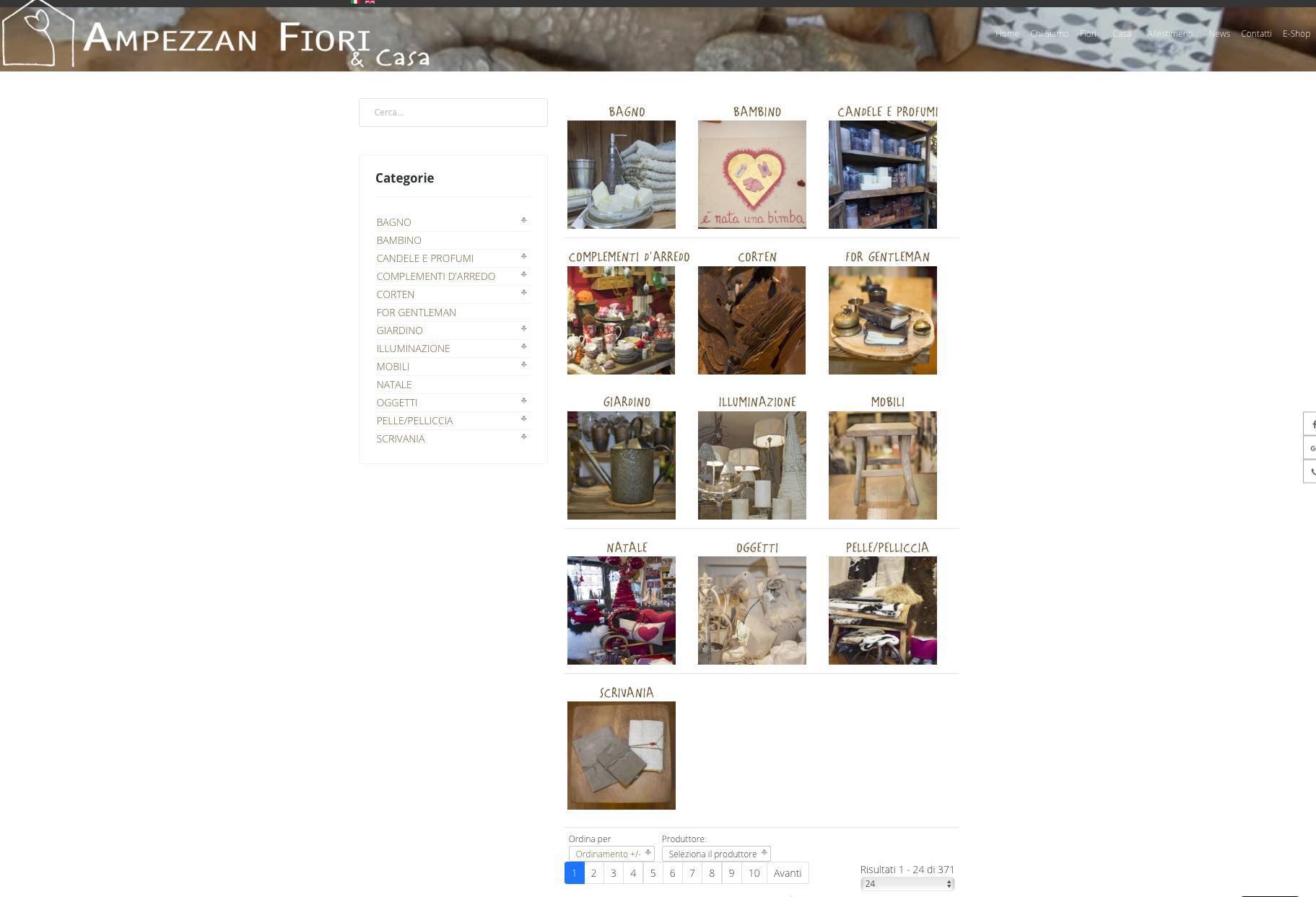 E Commerce Ampezzan Fiori e casa