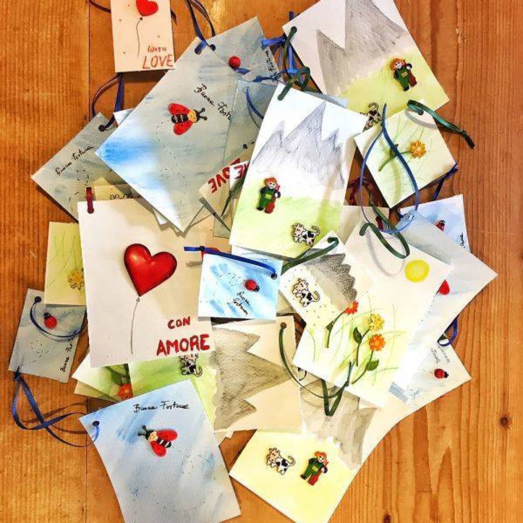 Nuovi biglietti per auguri dipinti a mano!